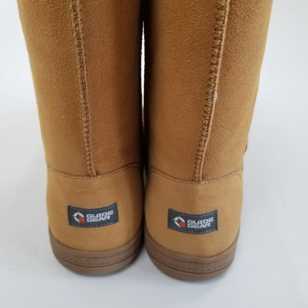 Guide Gear Suede Boots Sheepskin Footbed Mens 12 Unused Minor Imperfections